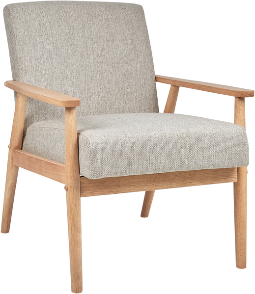 Sessel ESRUM Stoff Hellbraun Grau