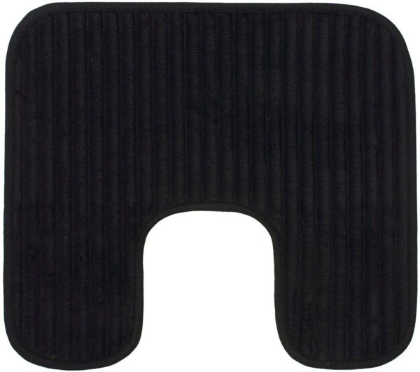 Gözze Badematte Berlin, Höhe 7 mm, rutschhemmend beschichtet, fußbodenheizungsgeeignet, Polyester, rechteckig, Badteppich, Uni Farben, Cord Optik, waschbar Bild 5