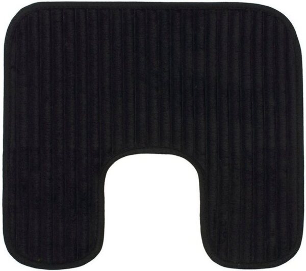 Gözze Badematte Berlin, Höhe 7 mm, rutschhemmend beschichtet, fußbodenheizungsgeeignet, Polyester, rechteckig, Badteppich, Uni Farben, Cord Optik, waschbar Bild 4