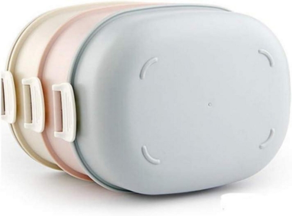 Edelstahl Thermobehälter Speisetransport 3 Etagen Lunchbox Bild 3