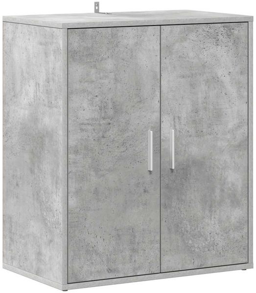 Schuhschrank, Schuhkipper für Flur, skandinavisch Betongrau 60x35x70 cm Holzwerkstoff