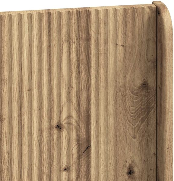 vidaXL Bettgestell mit Stauraum und Kopfteil Artisan-Eiche 3414202 Bild 8