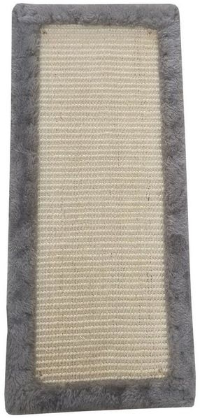 Dehner Kratzbaum Katzen-Kratzbrett Border, flexibel, ca. 50 x 22 cm, natürlicher Sisalteppich mit weichem Plüsch zur einfachen Wandmontage