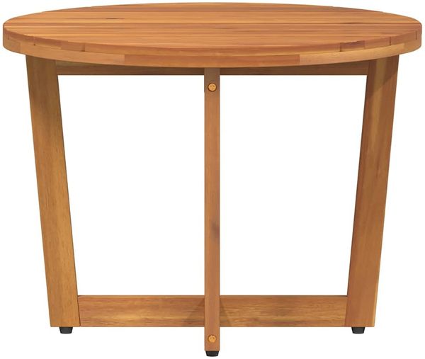 Gartentisch, Beistelltisch, Balkontisch Rund Ø55x40 cm Massivholz Akazie Bild 5