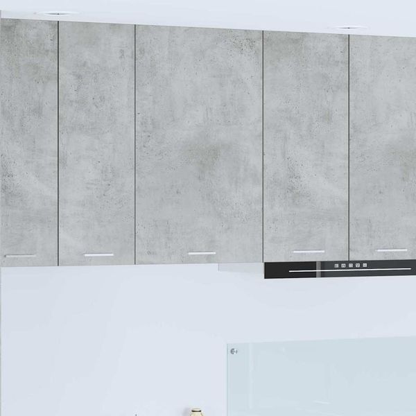 vidaXL Hängeschrank Betongrau und Weiß 50 x 31 x 80 cm Holzwerkstoff 884269