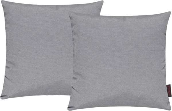 MAGMA Kissenhüllen FINO - ca. 50 x 50 cm - 2er Set grau