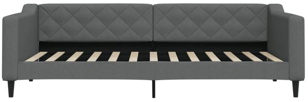 vidaXL Tagesbett Ausziehbar mit Schubladen Dunkelgrau 90x200 cm Stoff 3197463 Bild 5