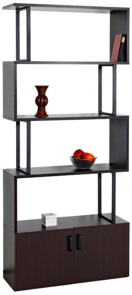 PROREGAL® Bücherregal Bücherregal HxBxT 183x80x30cm Raumteiler Wohnregal Dunkelbraun, vielseitig, robust und pflegeleicht - einfach schön