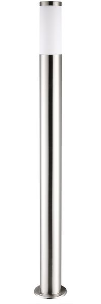 MONZANA® Außenleuchte Edelstahl 100cm IP44 Wetterfest E27 Silber Außen Garten Wegeleuchte Gartenleuchte
