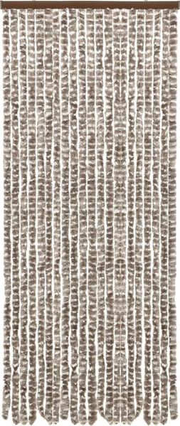 vidaXL Fliegenvorhang Taupe und Weiß 56x200 cm Chenille 377403 Bild 3