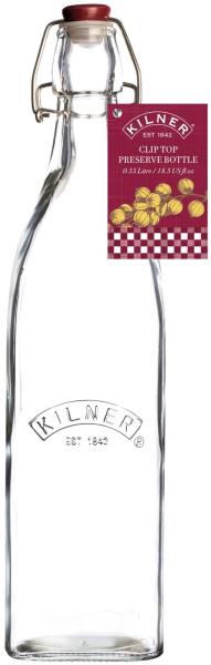 Kilner Bügelverschluss-Flasche quad, 0.55 L, 6,7x6,7x27,4 cm