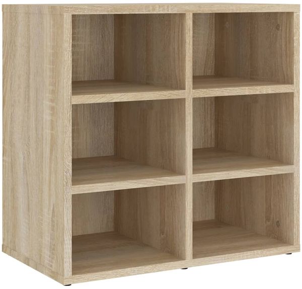 Schuhregal, Schuhablage, platzsparend Sonoma-Eiche 52,5x30x50 cm