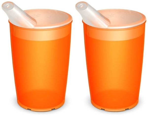 Ornamin Schnabelbecher Pflegebecher mit Schnabelaufsatz/Trinkaufsatz, Kunststoff, Trinkhilfe l BPA-frei l bruchstabil l Made in Germany