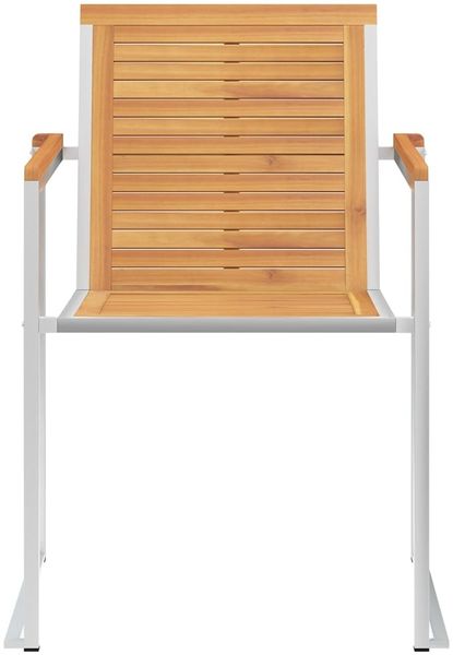 vidaXL Gartenstühle 4 Stk. mit Kissen Massivholz Teak 3078565 Bild 5