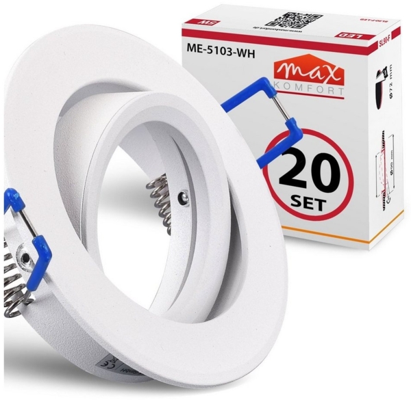 Maxkomfort Einbauleuchte Einbaustrahler 5103, ohne Leuchtmittel, Einbauleuchte