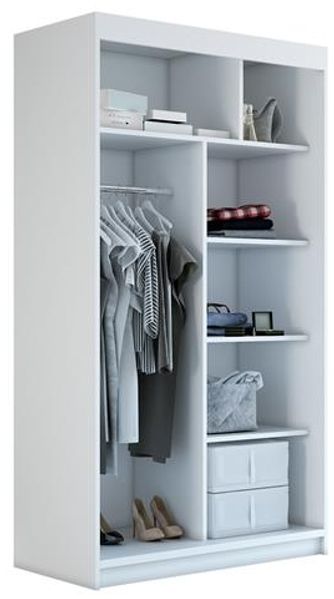 Schwebetürenschrank PAX 2-türig Schrank 120 cm (mit Spiegel) Farbe: Schwarz , sonoma Bild 3