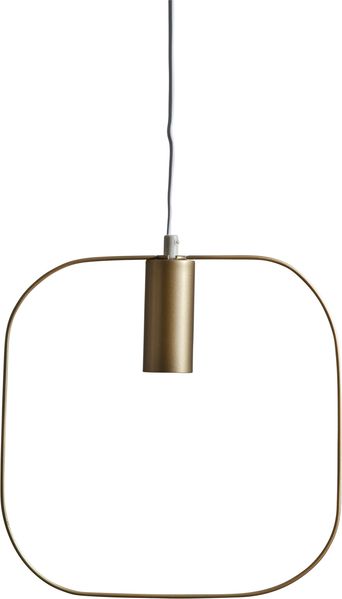 Hängeleuchte "Shape", E27, gold, Kabel weiß
