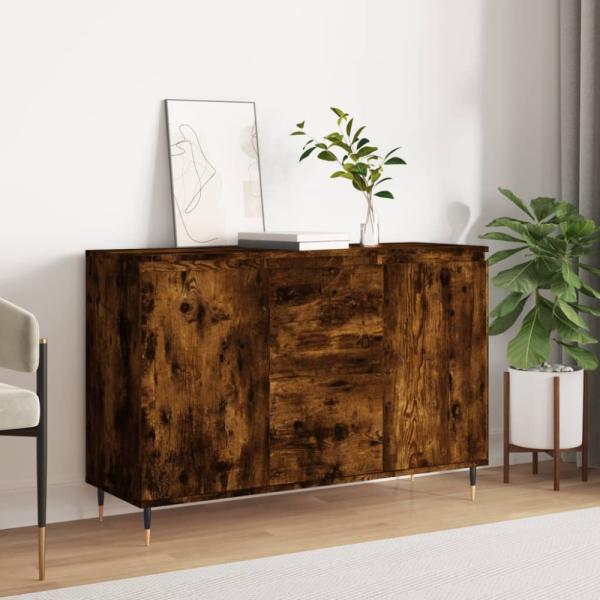 vidaXL Sideboard Räuchereiche 104x35x70 cm Holzwerkstoff