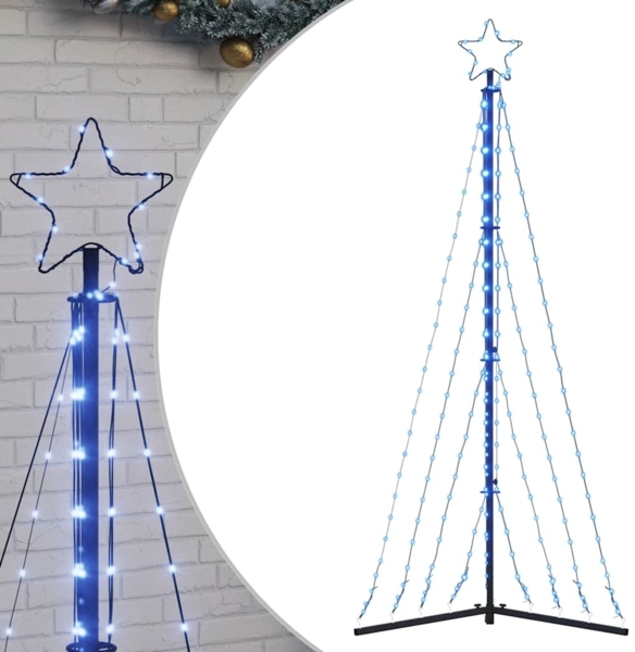 vidaXL LED Weihnachtsbaum 339 LEDs Blau 187 cm 4016430