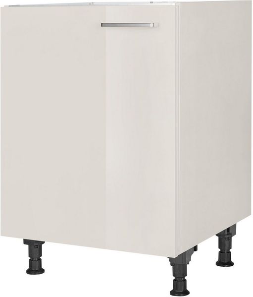 nobilia® Spülenschrank "Flash", Ausrichtung wählbar, vormontiert, in den Breiten 45 und 60 cm, mit höhenverstellbaren Sockelfüßen