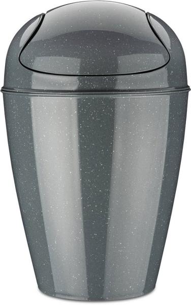 Koziol 'Del' Schwingdeckeleimer, Kunststoff, Ash Grey, 12 Liter