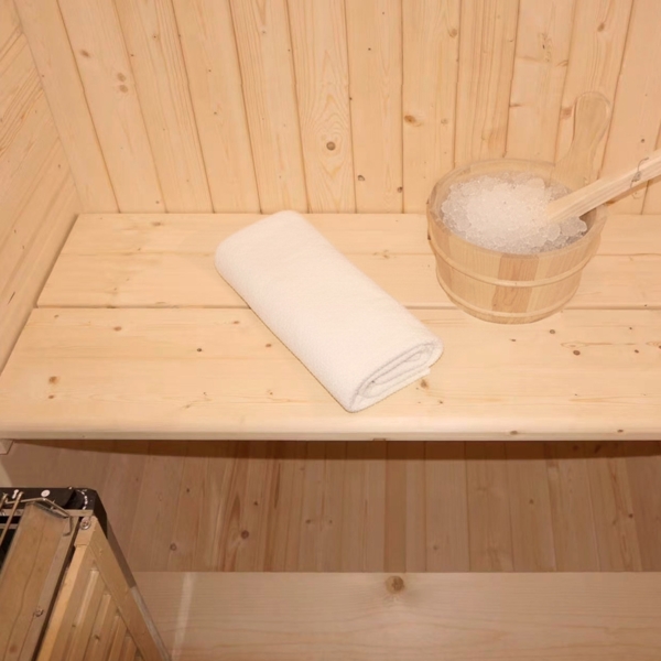 HOME DELUXE Outdoor Sauna CUBE S - 194 x 120 cm für 2 Personen Bild 5