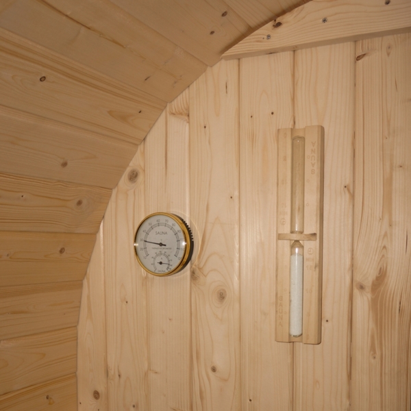 HOME DELUXE Outdoor Sauna CUBE S - 194 x 120 cm für 2 Personen Bild 9