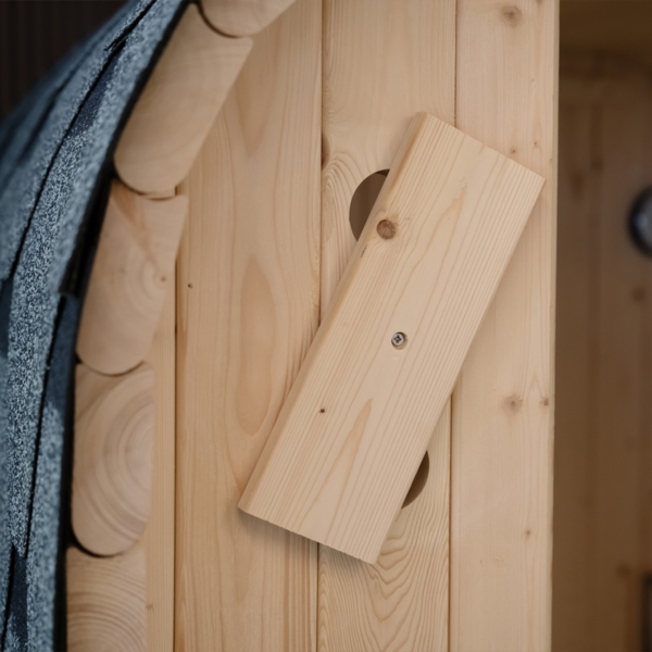 HOME DELUXE Outdoor Sauna CUBE S - 194 x 120 cm für 2 Personen Bild 7