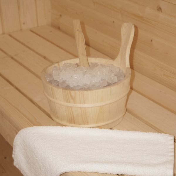 HOME DELUXE Outdoor Sauna CUBE S - 194 x 120 cm für 2 Personen Bild 11