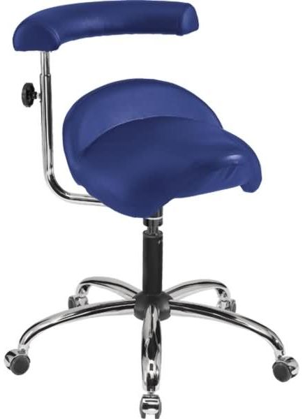 meychair Hocker 9729 A20-08-TR-Comfort-KL4 Rollen Arm blau