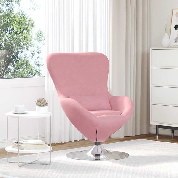 vidaXL Eiersessel Rosa Samt 42002728