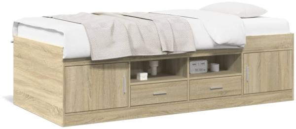 vidaXL Tagesbett mit Schubladen ohne Matratze Sonoma-Eiche 90x190 cm 3280253