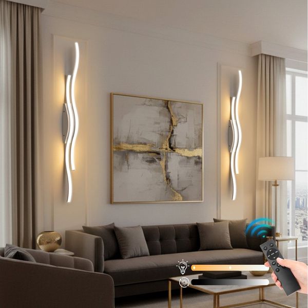 Lapalife Wandleuchte LED Dimmbar Akku Wandleuchte mit Fernbedienung, Kabellose, 3000K-6000K, 10000mAh mit Timing Nachttischlampe für Wohnzimmer
