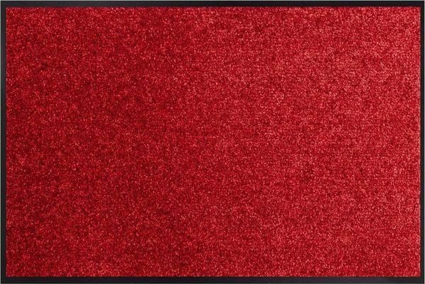 ANRO Fußmatte AMIGO Rutschfeste Türmatte Schmutzfangmatte, Rechteck, Höhe: 6.5 mm, Größe 40x60cm - Rot hohe Feuchtigkeitsaufnahme - mit Gummirand