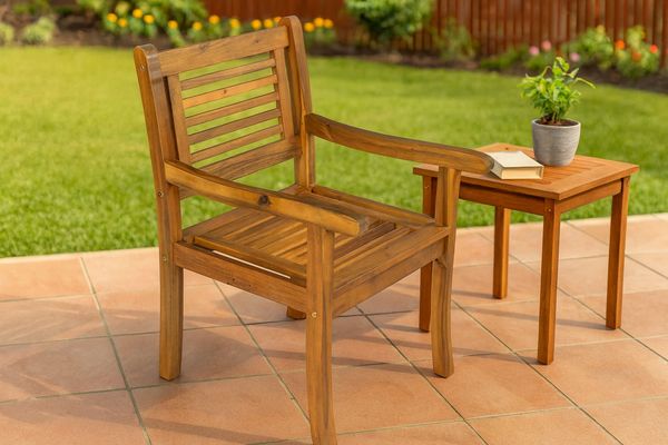 Gartensessel Armlehnstuhl aus Akazienholz CORUNA 59356947