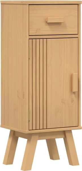 vidaXL Badezimmerschrank Olden Braun 35 x 30 x 90 cm Massivholz Kiefer 42001358