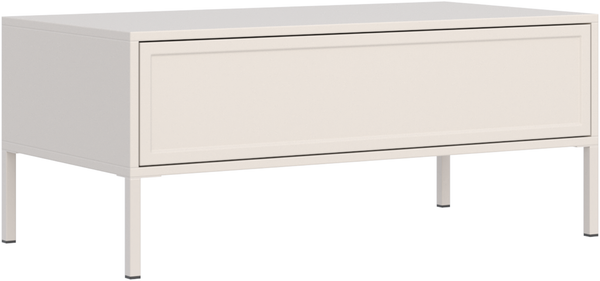 Selsey "Velveto" Couchtisch mit Schublade, kaschmir, 100x50 cm