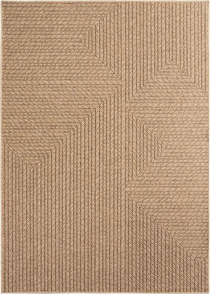 Ayyildiz Teppiche Outdoorteppich TIMBER 1404, rechteckig, Höhe: 5 mm, Läufer, In und Outdoor, Jute Sisal Optik, Wohnzimmer, Aussenbereich