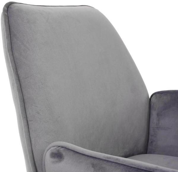 Mendler 'HWC-G67' 6er-Set Esszimmerstuhl mit Armlehne, drehbar mit Auto-Position, Grau, Silber Bild 8