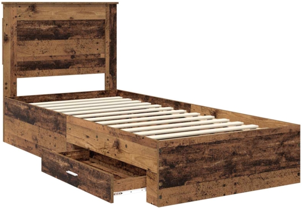 vidaXL Bettgestell mit Schubladen mit Kopfteil Holzwerkstoff 3410356 Bild 4