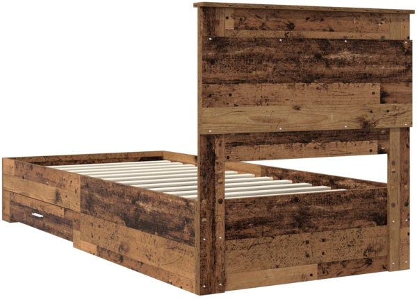 vidaXL Bettgestell mit Schubladen mit Kopfteil Holzwerkstoff 3410356 Bild 8