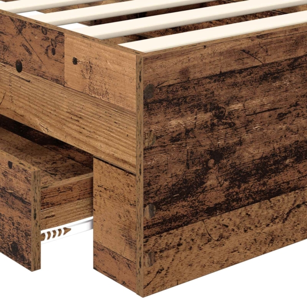 vidaXL Bettgestell mit Schubladen mit Kopfteil Holzwerkstoff 3410356 Bild 9