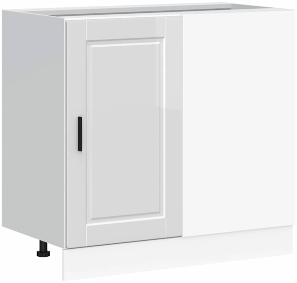 vidaXL Küchenunterschrank „Porto“ Hochglanz-Weiß Holzwerkstoff 854300