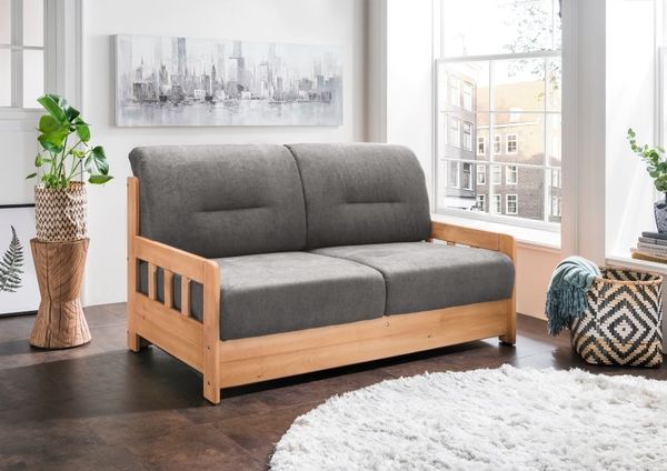 Sofa Camino von Benformato mit einzeln ausziehbarer Schlaffunktion Mikrofaser