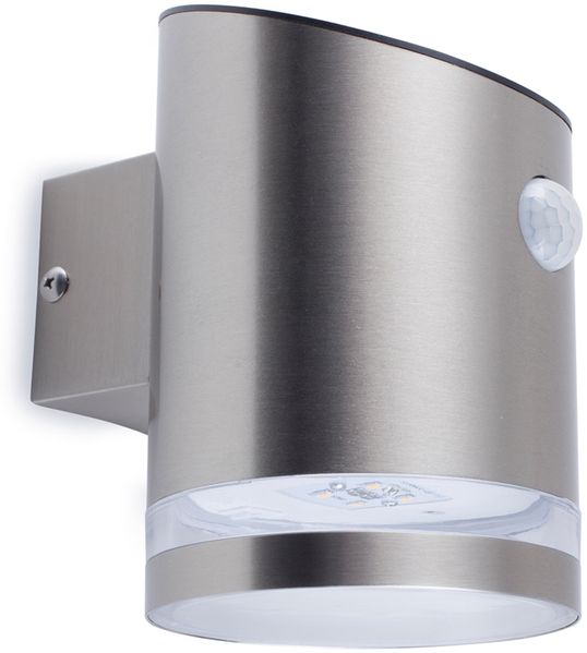 Smartwares Solare Außen‑Wandleuchte mit Bewegungsmelder – Warmweißes Licht – LED 75 lm – Wassergeschützt – Kabellos – Solarbeleuchtung für Eingang, Terrasse, Fassade oder Weg – 10.045.82