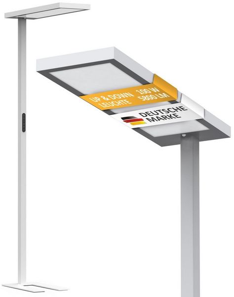 Northpoint LED Stehlampe Bürolampe 100W Bewegungsmelder Tageslichtweiß dimmbar Timer