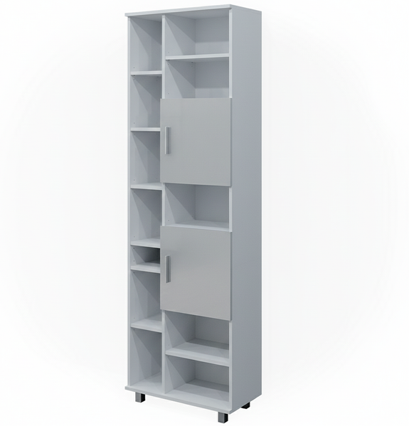 Badschrank Ilias Weiß Hochglanz 60 x 190 cm Vicco