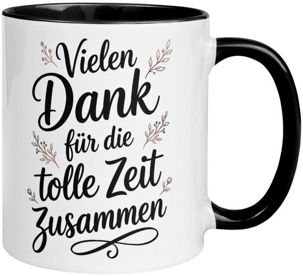 Momentals Tasse Abschied Kollege – Vielen Dank für die tolle Zeit zusammen – Geschenk, Gratis Versand · Links-&Rechtshänder · Spülmaschinenfest