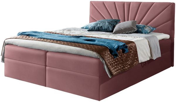 99rooms Lazzaro Boxspringbett Velours JASMINE Lila 120x200 cm Bild 4