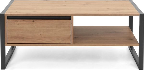 Couchtisch >Arvada< in Artisan Eiche aus MDF - 100x40x55cm (BxHxT)